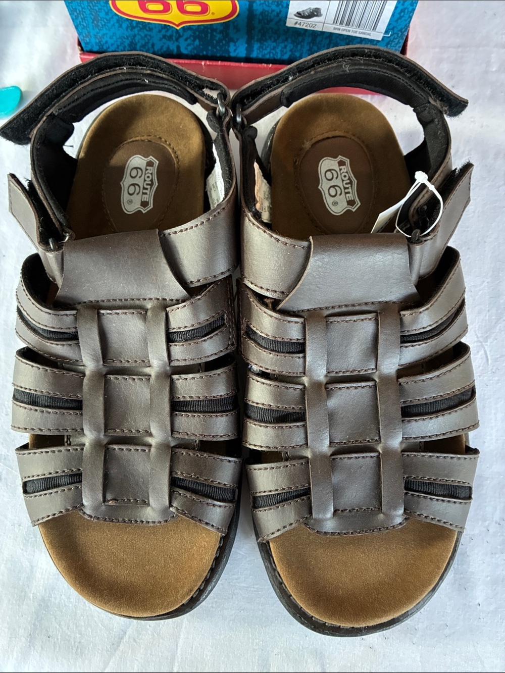 Route 66 Metallic Brown Men’s Strappy Fisherman Sandals